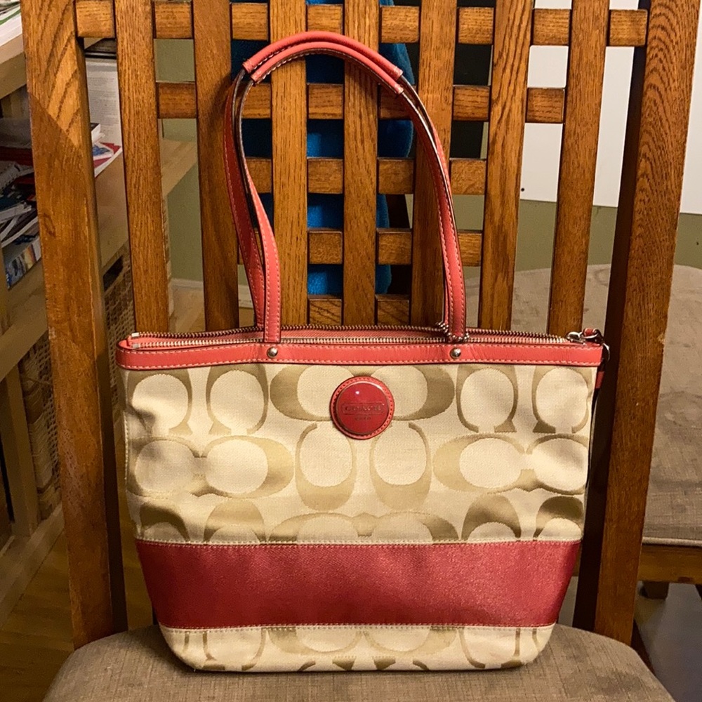 Coach signature tote.